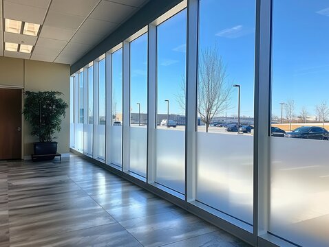 Frosted Window Film for Modern Interiors